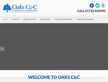 Tablet Screenshot of oakscc.co.uk